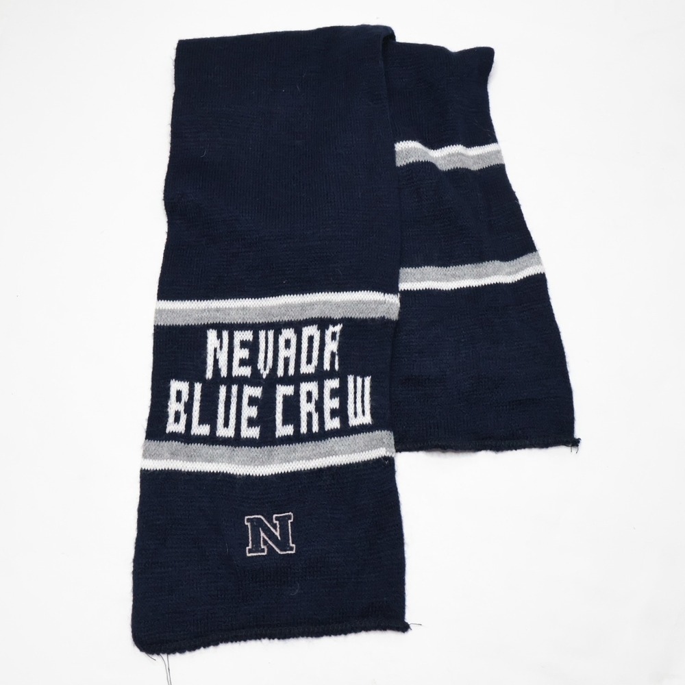 University of Nevada Blue Crew ASUN Scarf Warm Knit Collegiate Preppy Student
